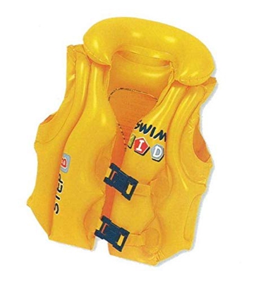 Jilong 46088 - Giubbino Salvagente Kid Swim, Giallo
