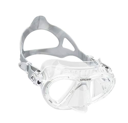 Cressi Nano, Maschera Subacquea Professionale Unisex – Adulto, Trasparente Crystal/Bianco precio