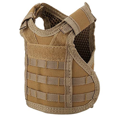 Alomejor, mini giubbotto da birra tattico, copertura per bottiglia di birra militare in miniatura da caccia per bevande, 350 – 550 ml