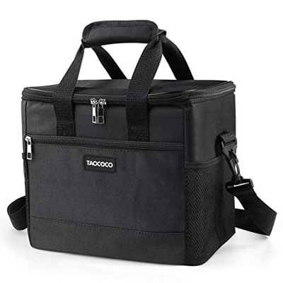 TAOCOCO Borsa Termica Pieghevole, Manutenzione di Freddo e Caldo per Cibi Bevande, Soft Sided Portable Cooler Bag per il Pranzospesa/Campeggio/Barbecu