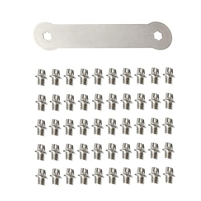 FDKJOK 50 pz M4 Vite Pin Della Bicicletta Pedale Bulloni Con Chiave Antiscivolo Ciclismo Mountain Bike
