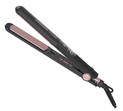 CARRERA Piastra per capelli No 434 | Funzione Boost | Rivestimento in ceramica | Controllo della temperatura | Olio di Argan Keratina | Display LED