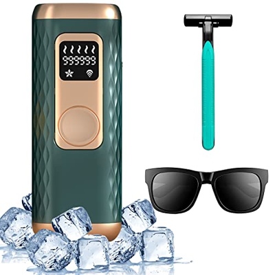 ETE ETMATE Epilatore Luce Pulsata Laser Indolore,IPL 999.999 flash, 5 Livelli di Energia e 2 Modalità del'uso Perfetto per viso e corpo Donne e uomini