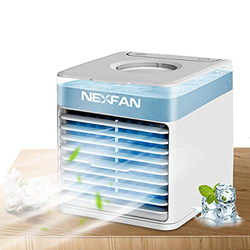 goldmiky Air Cooler Condizionatore D'aria,Mini 5in1 Personali Climatizzatore Portatile,Umidificatore Purificatore Diffusore di Aromi USB, 7 Colori LED en oferta