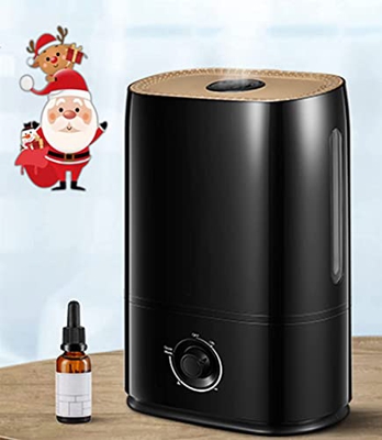 Umidificatore a ultrasuoni da 5 l, per grandi camere da letto, 40 ore di autonomia, rivestimento nano-rivestimento, ugello a 360°, con spegnimento aut