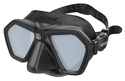 SEAC Eagle, Maschera Compatta a Volume Ridotto per Apnea e Pesca Subacquea