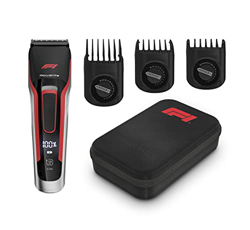 Rowenta TN524M tagliacapelli, due pettini per capelli, lame autoaffilanti, 120 minuti di autonomia, ricarica in 11 minuti, Nero/Rosso características
