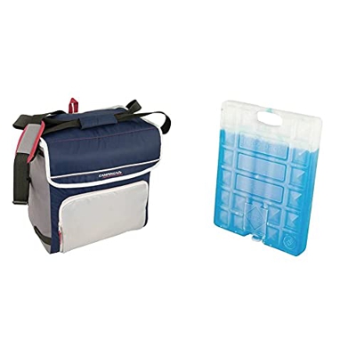 Campingaz Fold'N Cool Borsa Termica, Blu Scuro, 39 x 25 x 38 cm & Freez'Pack Ghiaccino, 30 - 1100 g