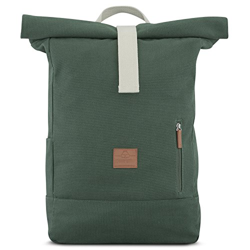 Zaino Verde Donna e Uomo - JOHNNY URBAN Adam Zainetto con Parte Superiore Pieghevole in Tela di Cotone - Vintage Borsa Zaino da Tutti i Giorni 18-22 L precio