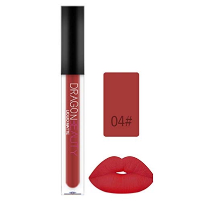 Smalto per Labbra - Rossetto per Tazza Antiaderente per Donna Stay Matte Cosmetic Lip Glosses Lip Glaze - Multicolor 4