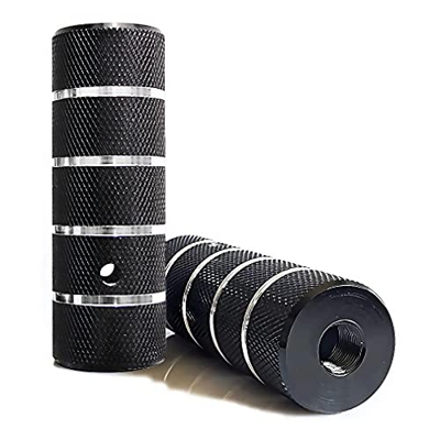 Pedale BMX in Lega di Alluminio, Pedana Bicicletta Antiscivolo, Picchetti Bike per BMX Bicicletta Mountain Bike per Bambini e Adulti Pedane Bicicletta