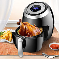 Friggitrice ad Aria Calda Senza Olio 1500w 5.5L, Forno ad aria calda con LED Touch Screen, Air Fryer con 7 Programmi, Friggitrice Elettrica senza PFOA características