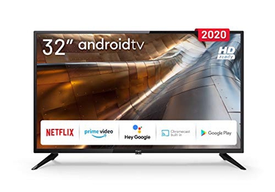 TV 32 pollici LED Android TV WiFi DVB-T2 WiFi TV