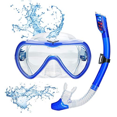 Lychee Maschera Subacquea/Snorkeling Kit per Adulti e Giovani,Maschera da Snorkeling Professionale con Panoramica a 180 Gradi e Boccaglio Snorkel, Ant