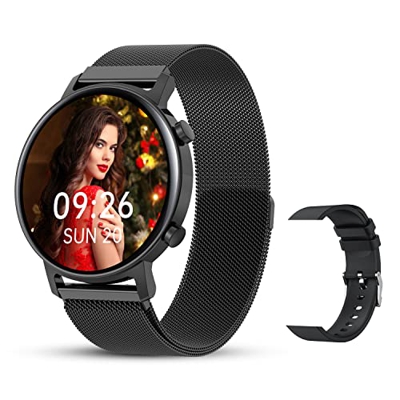 Smartwatch Orologio Fitness Uomo Donna Smart Watch con Saturimetro (SpO2)/Misuratore Pressione/Cardiofrequenzimetro Impermeabile IP68 Orologio Sportiv