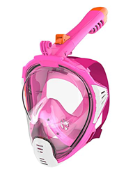 AQUAZON Maschera Subacquea Sirius Maschera Integrale per Adulti e Bambini, Colore:Rosa, Größe Full Face Masken:Junior L características
