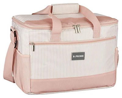 B.PRIME Borsa Termica 20L Classic - Gold - 36 x 26 x 22 cm - Borsa Isolante I Borsa Termica I Borsa da Picnic I Borsa frigo I Borsa da Campeggio I Pic