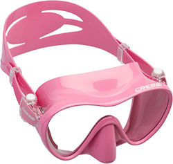 Cressi F1 Mask, Maschera Subacquea Monovetro Temperato del Tipo Frameless, Rosa precio