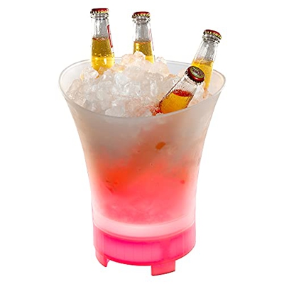 Daewoo Secchiello per il ghiaccio con altoparlante Bluetooth e luci a LED AVS1395 vino, birra, refrigeratore per bevande analcoliche, cambio colore, r