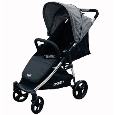 Passeggino Smarty Nunu' Grigio Telaio Cromo