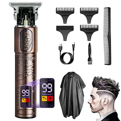 Uomo Trimmer Per Capelli Senza Fili, Rasoio Tagliacapelli Professionale, Trimmer Per Barba Da Tagliacapelli Elettrici, Con Display a LCD, Ricarica Usb precio