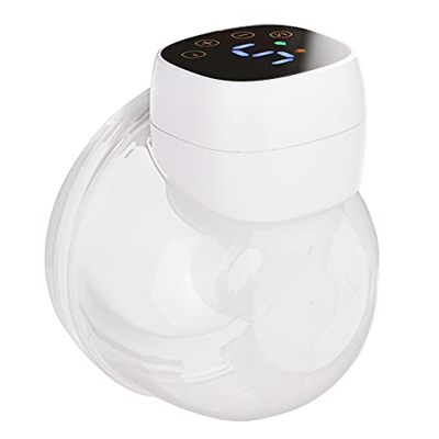 Putybudy Tiralatte Indossabile a Mani Libere Tiralatte Elettrico Invisibile 3 Modalità 9 Livelli di Aspirazione Display LED Raccoglitore di Latte da 1