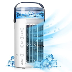 Condizionatore Portatile, Mini Condizionatori D'aria Portatile Ventilatore Ventola di Raffreddamento 3 Velocità, Evaporativo Purificatore Air Cooler c en oferta