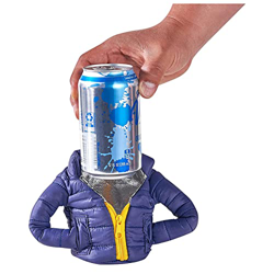 VSOPVOOS Giacca per bevande, isolata e refrigerante, 2 strati isolati per la birra, con maniche per tutte le lattine da 12 once en oferta