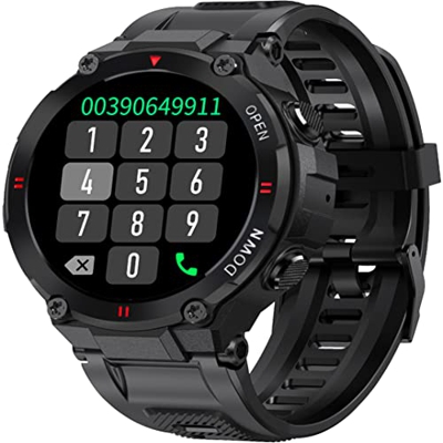 Smartwatch Orologio Fitness Uomo Donna Impermeabile Smart Watch con Chiamata Tramite Bluetooth Cardiofrequenzimetro da polso Contapassi Fitness Tracke