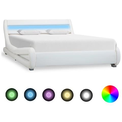 Giroletto Con Led Bianco In Similpelle 140x200 Cm