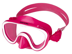 SEAC Marina, Maschera Subacquea Silicone Colorato per Snorkeling e Gioco in Mare Unisex Bambini, Rosa, Piccola en oferta