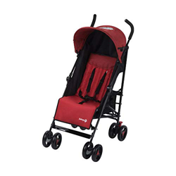Safety 1St Rainbow Passeggino Leggero e Reclinabile, Pieghevole Chiusura ad Ombrello, Rosso características