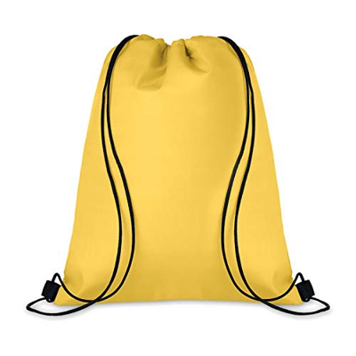 Mid Sacca Zaino FRIGO con Rivestimento in Alluminio Isolante Termico, capacità 15L, 33x42 cm. Campeggio, Thermos Alimenti (Giallo)