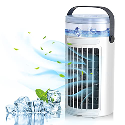 Condizionatore D'aria Portatile, Mini Condizionatori Portatile Ventilatore Ventola di Raffreddamento 3 Velocità, Evaporativo Purificatore D'aria Air C en oferta