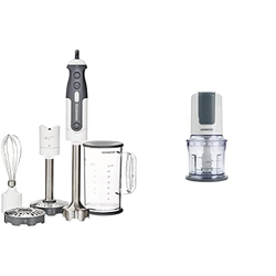 Kenwood HDP401WH Mixer ad Immersione, 800 W, Plastica & CH580 Tritatutto Universale Elettrico, Sistema Mixer a 4 lame e Accessorio Maionese, 500 W, 50 en oferta