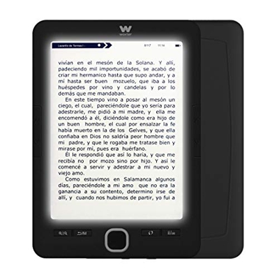Woxter Scriba 195 Paperlight Nero - eBook Reader 6"(1024 x 758, perla e-ink display retroilluminato, EPUB, PDF, micro SD, ospita oltre 4000 libri, aut