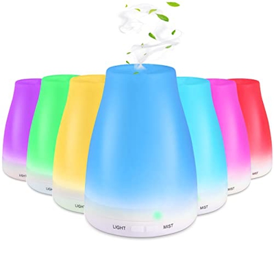 Diffusore di Oli Essenziali Ultrasuoni,RANJIMA Diffusore di Aromi 200ML,Diffusore Atomizzatore di essenze e aromi ad Ultrasuoni,Umidificatore Mini,USB