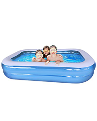 YUANYU Piscina Fuori Terra, Piscina Piscina Gonfiabile Bambini Piscine Fuori Terra Piscina Rettangolare Piscina Bambini Gonfiabile 103"x 69" x 20" en oferta