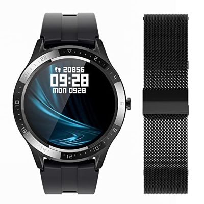 Smartwatch, Orologio Fitness Tracker Uomo Donna, Smart Watch con Saturimetro Contapassi Cardiofrequenzimetro Cronometro, Sportivo Activity Tracker Imp