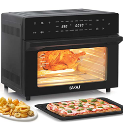 Bakaji Forno Friggitrice ad Aria Calda Capacità 30Lt 1800W Frigge Griglia Essicca Senza Olio Airfryer Display Touch 18 Programmi Funzione Doppia Cottu en oferta