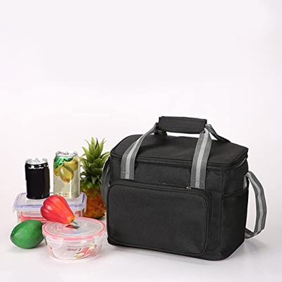 Borsa termica per il trasporto di alimenti (nero)
