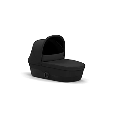 CYBEX Gold Melio Cot Navicella per passeggino, Dalla nascita fino a 6 mesi (max. 9 kg), Deep Black