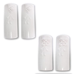 Set di 4 umidificatori in ceramica ORCHIDEE piatto per il fissaggio al termosifone, evaporatore ad acqua diffusore a parete 331 a1680 en oferta