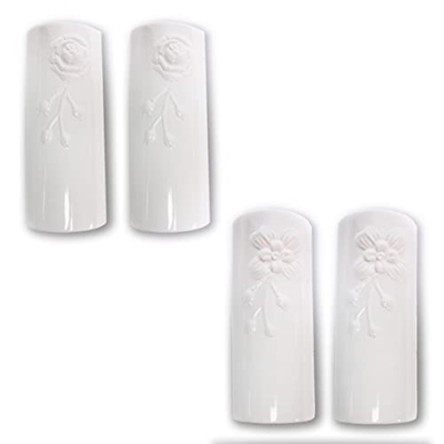 Set di 4 umidificatori in ceramica ORCHIDEE piatto per il fissaggio al termosifone, evaporatore ad acqua diffusore a parete 331 a1680