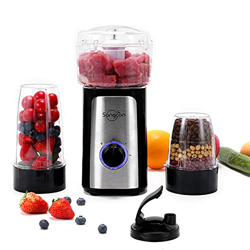 Sangcon Robot da cucina per macina caffè, frullatore, centrifuga, tritacarne e tritacarne con 700 ml, tazza High Cup 300 ml Low Cup e carne macinata precio