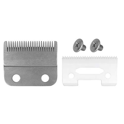 AIRERA Set di Lame di Ricambio 2 Fori Professionali #2161, 1 Lama Fissa in Acciaio al Carbonio, 1 Lama Mobile in Ceramica, compatibile con Tagliacapel
