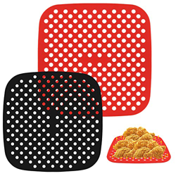 Tappetino per Cestello Friggitrice, Diealles Shine 2 Pezzi 7.5 Inch e 8.5 Inch Tappetini per Friggitrice ad Aria in Silicone, Riutilizzabile Perforato en oferta