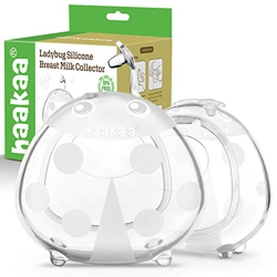 Haakaa Ladybuyg - Collettore di latte in silicone da 75 ml, confezione da 2 en oferta