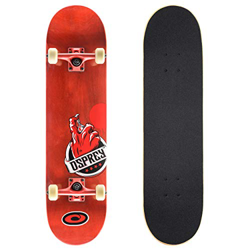 Skateboard completo per tricks double kick Osprey, principianti deck acero 31" x 8" en oferta