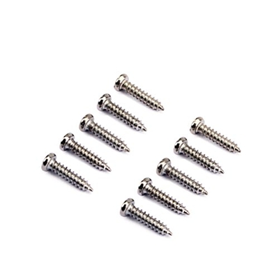 SUPVOX 50 PZ Tuning Peg Tuning Chiave Viti Machine Heads Guitar Tuner Viti di montaggio per chitarra elettrica/acustica Bass 11 x 2 mm (Argento)
